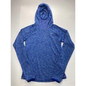 Nike Dri-fit Women's S Blue Element Hooded Running Pullover